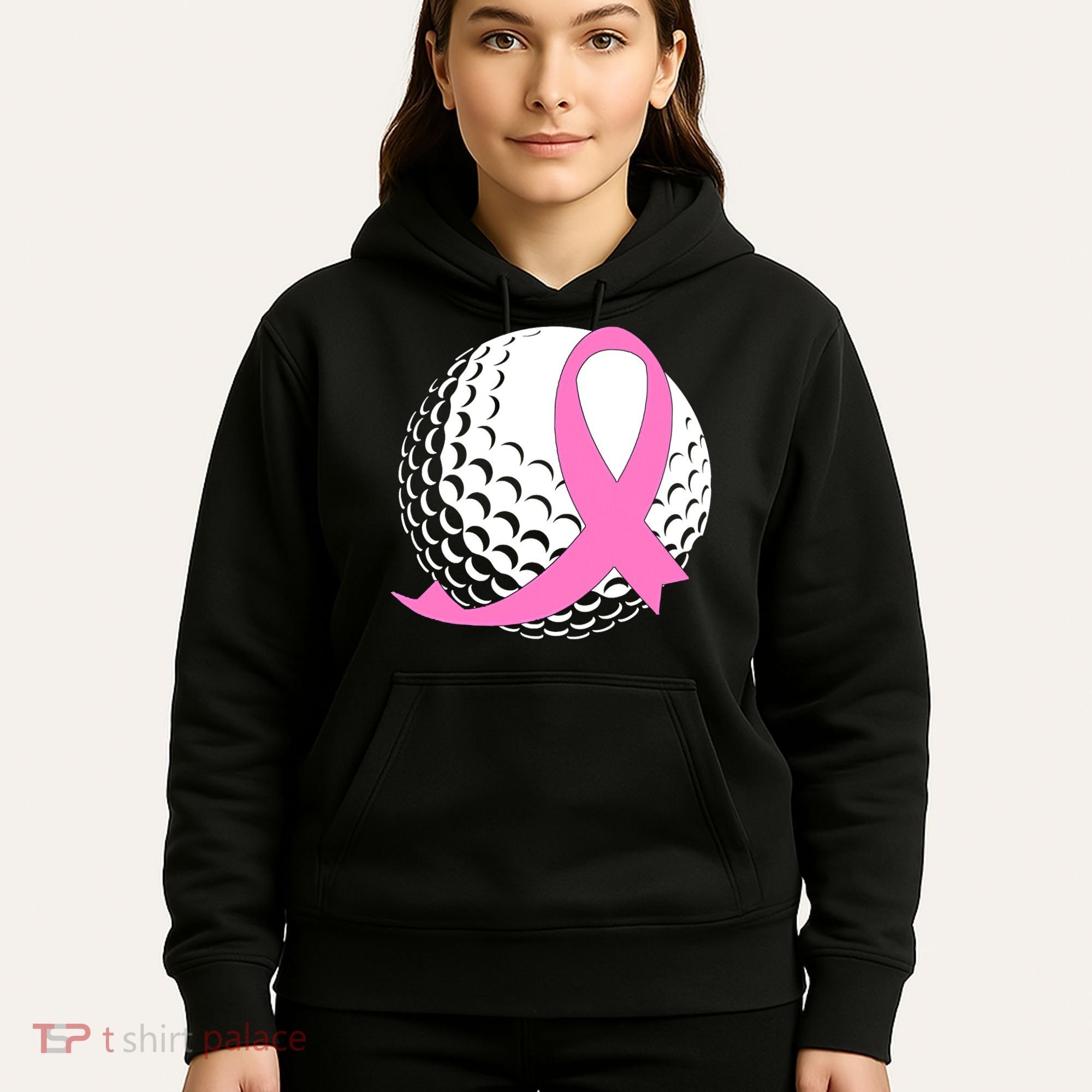 Golf Pink Ribbon Breast Cancer Awareness Hoodie