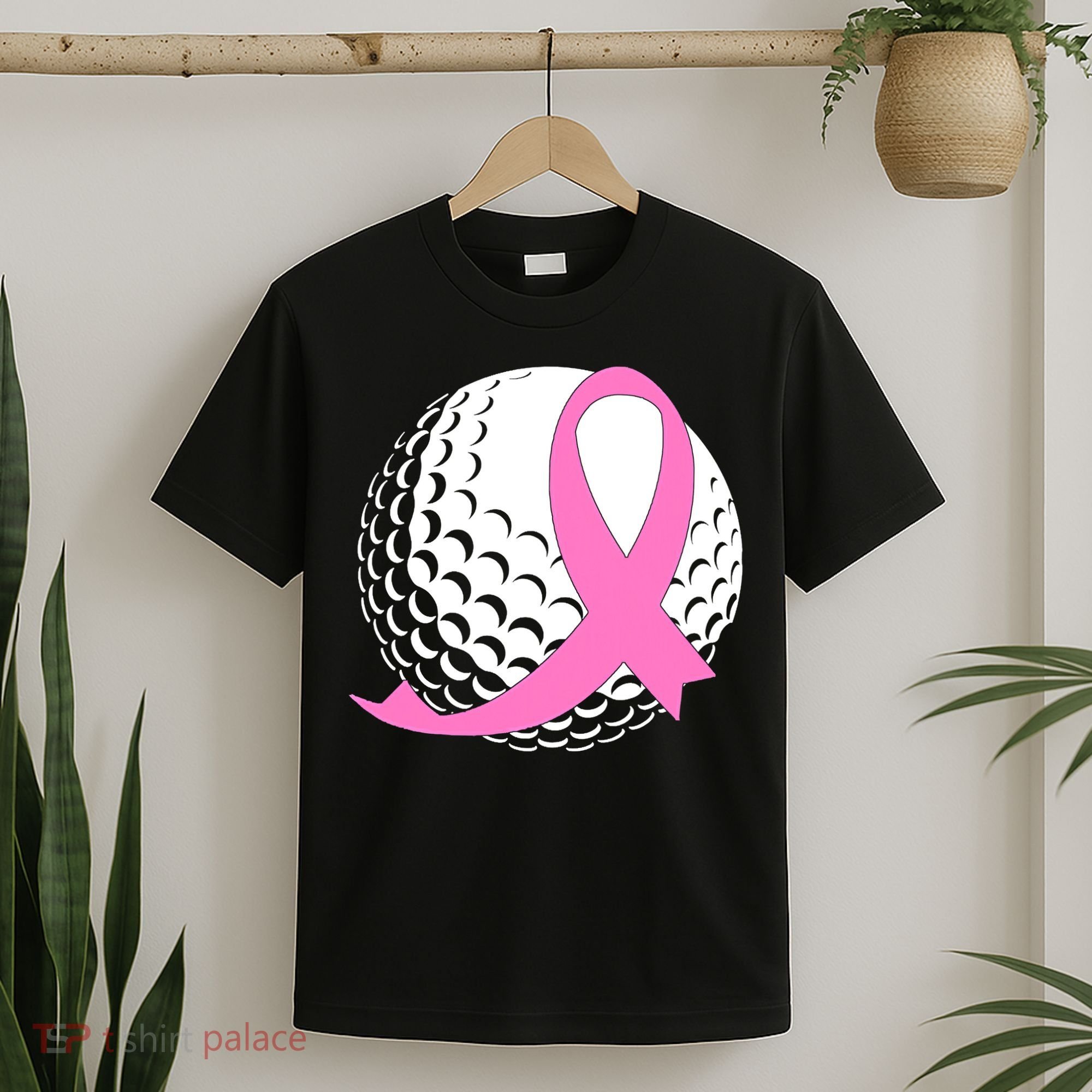 Golf Pink Ribbon Breast Cancer Awareness T-Shirt