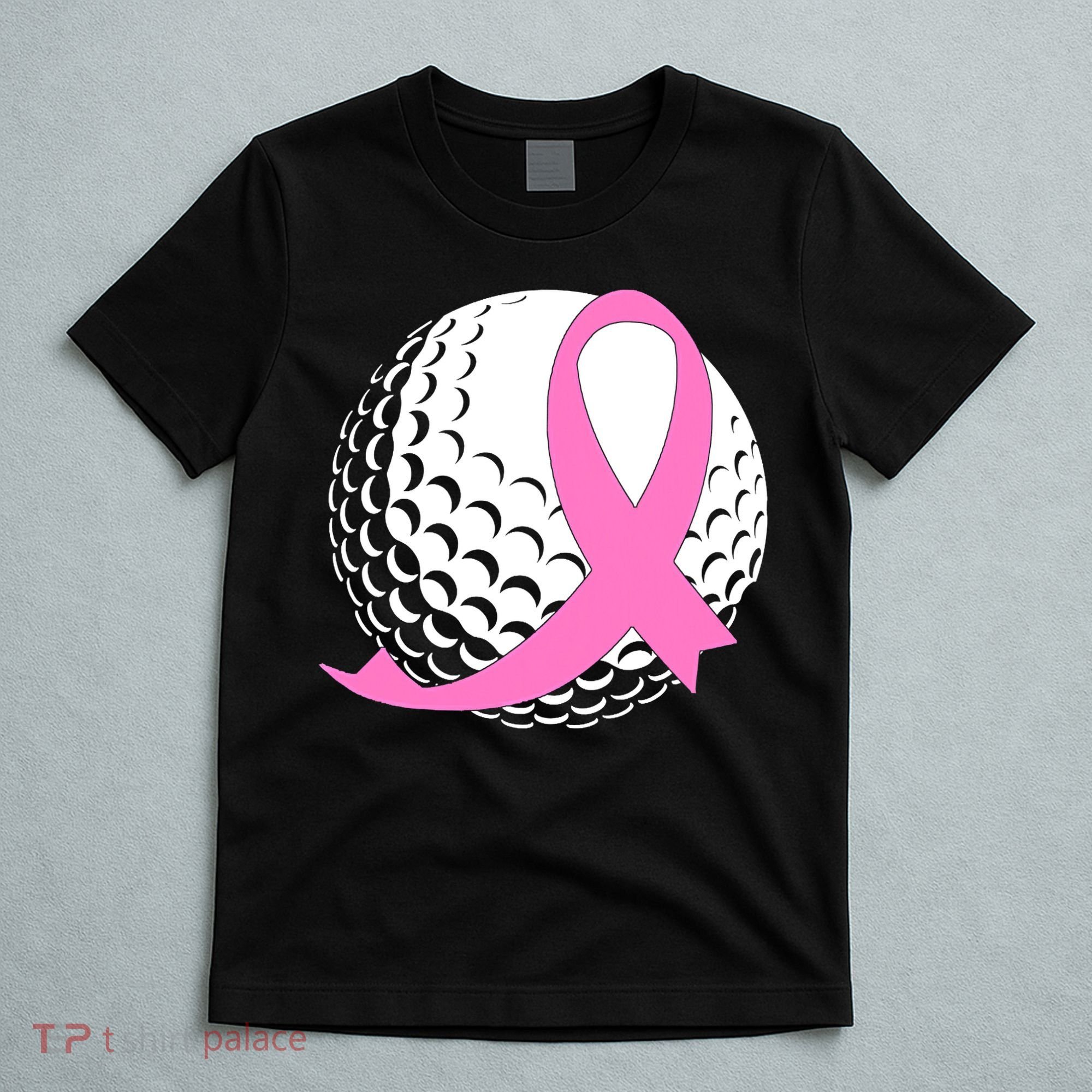 Golf Pink Ribbon Breast Cancer Awareness T-Shirt