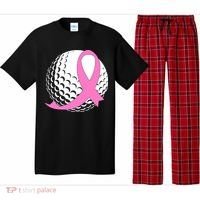 Golf Pink Ribbon Breast Cancer Awareness Pajama Set thumb 0