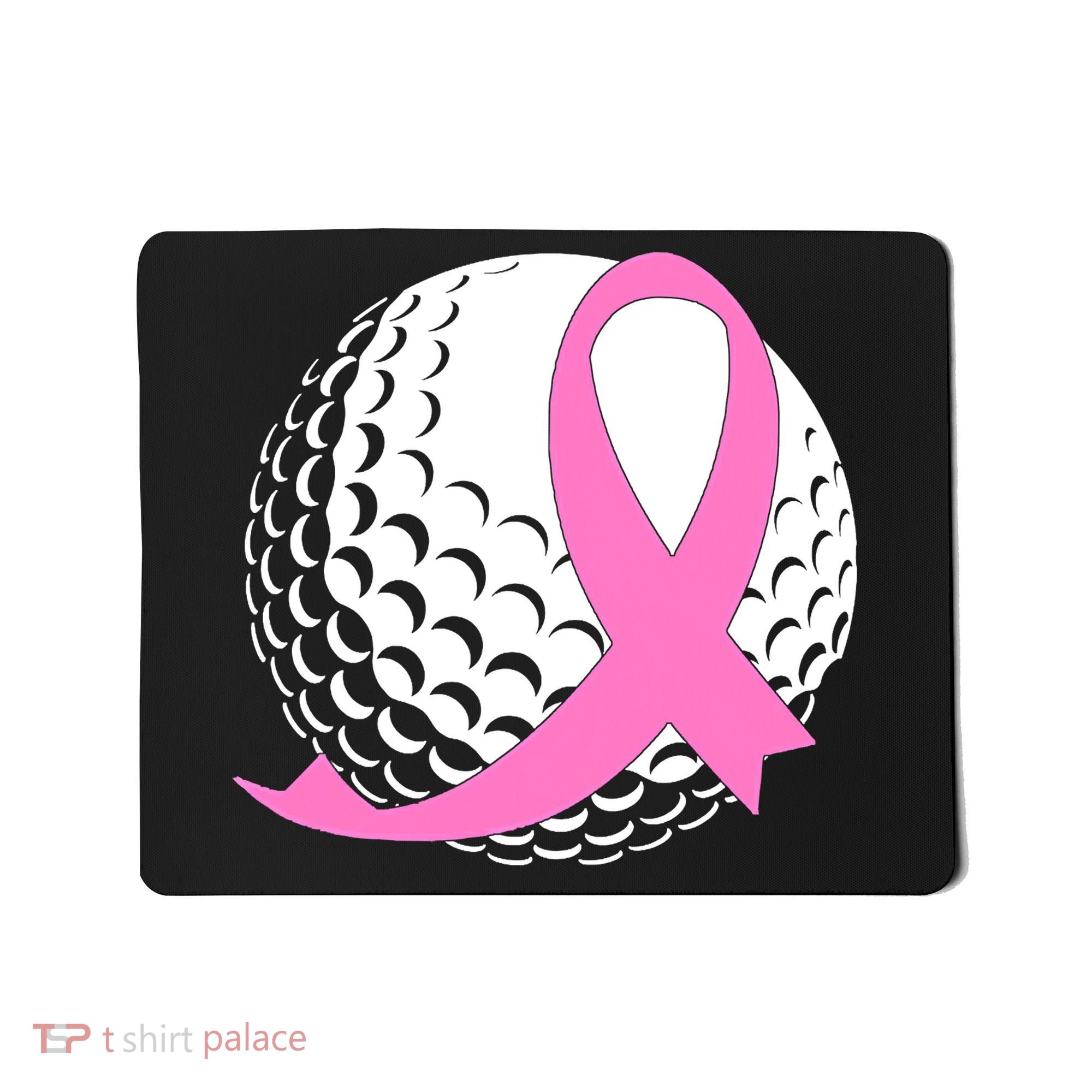 Golf Pink Ribbon Breast Cancer Awareness Mousepad