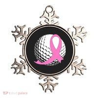 Golf Pink Ribbon Breast Cancer Awareness Ornament thumb 0