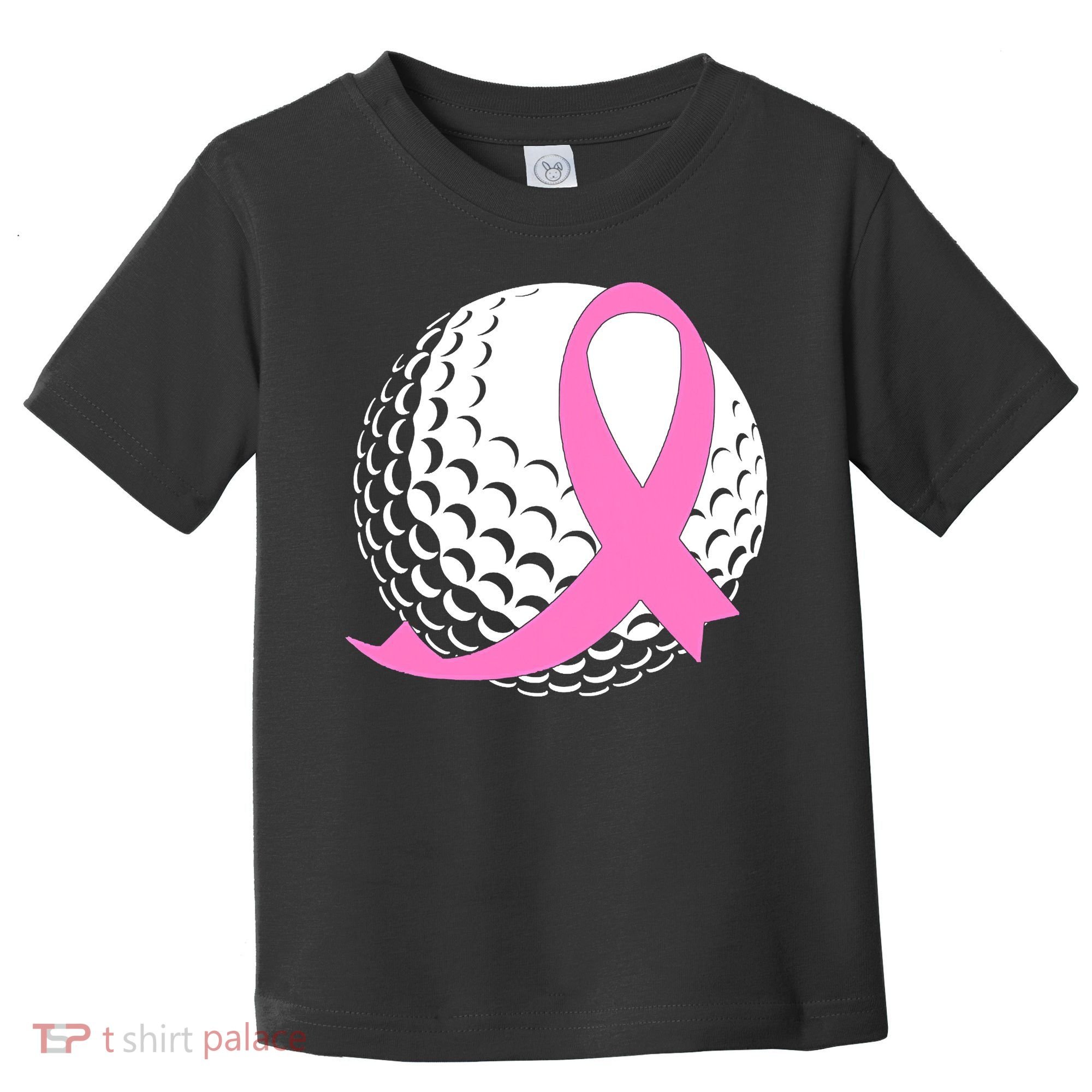 Golf Pink Ribbon Breast Cancer Awareness Toddler T-Shirt