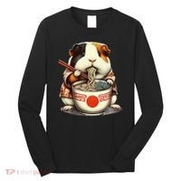 Guinea Pig Ramen Kawaii Neko Japanese Noodles Aesthetic Long Sleeve Shirt thumb 0