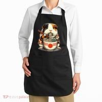 Guinea Pig Ramen Kawaii Neko Japanese Noodles Aesthetic Apron thumb 2