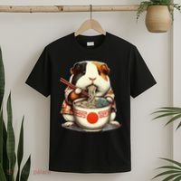 Guinea Pig Ramen Kawaii Neko Japanese Noodles Aesthetic T-Shirt thumb 2