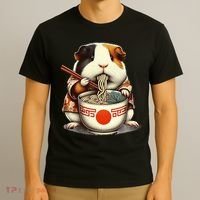 Guinea Pig Ramen Kawaii Neko Japanese Noodles Aesthetic T-Shirt thumb 3