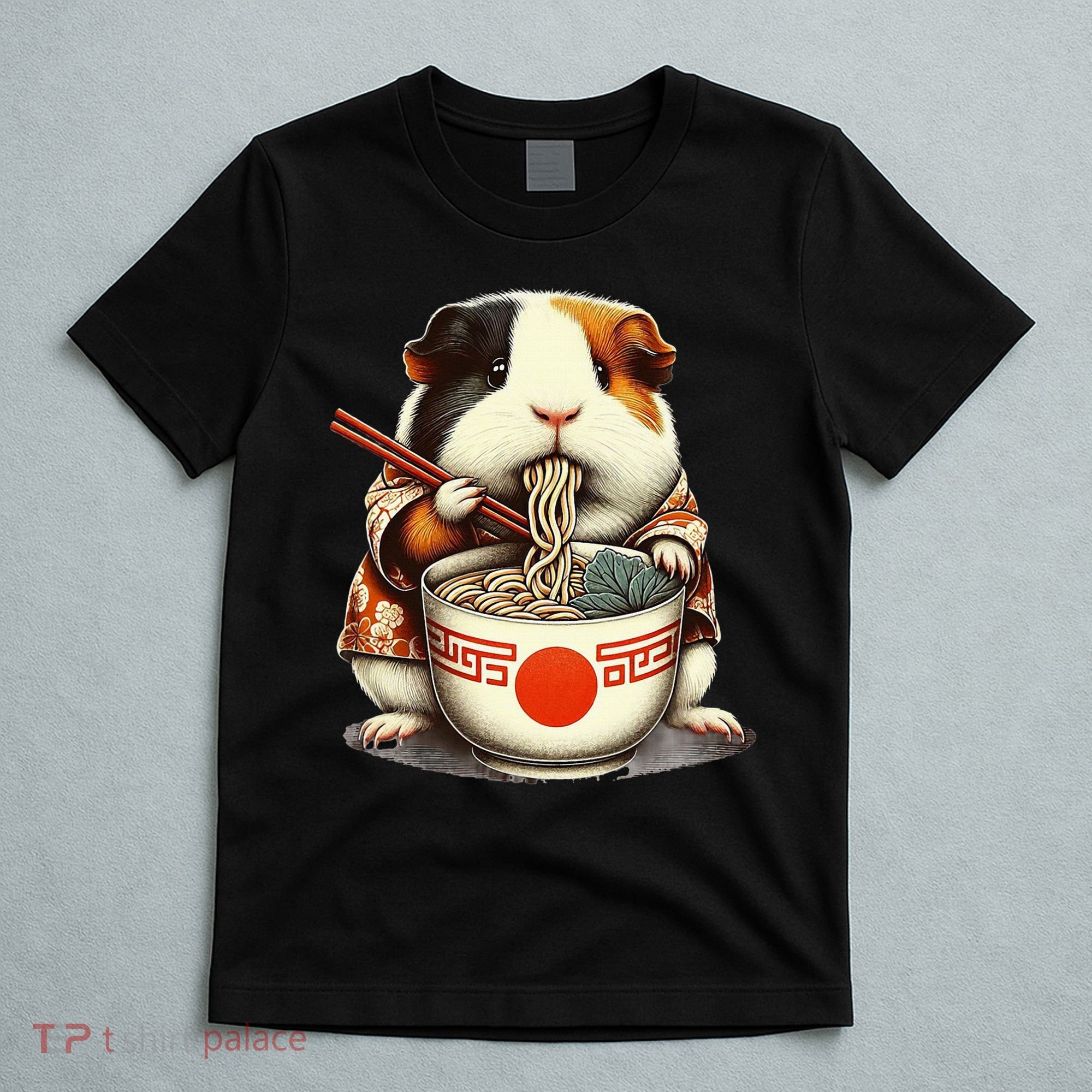 Guinea Pig Ramen Kawaii Neko Japanese Noodles Aesthetic T-Shirt