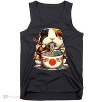 Guinea Pig Ramen Kawaii Neko Japanese Noodles Aesthetic Tank Top thumb 0
