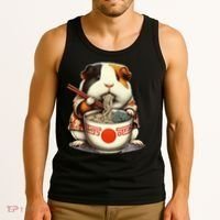Guinea Pig Ramen Kawaii Neko Japanese Noodles Aesthetic Tank Top thumb 3