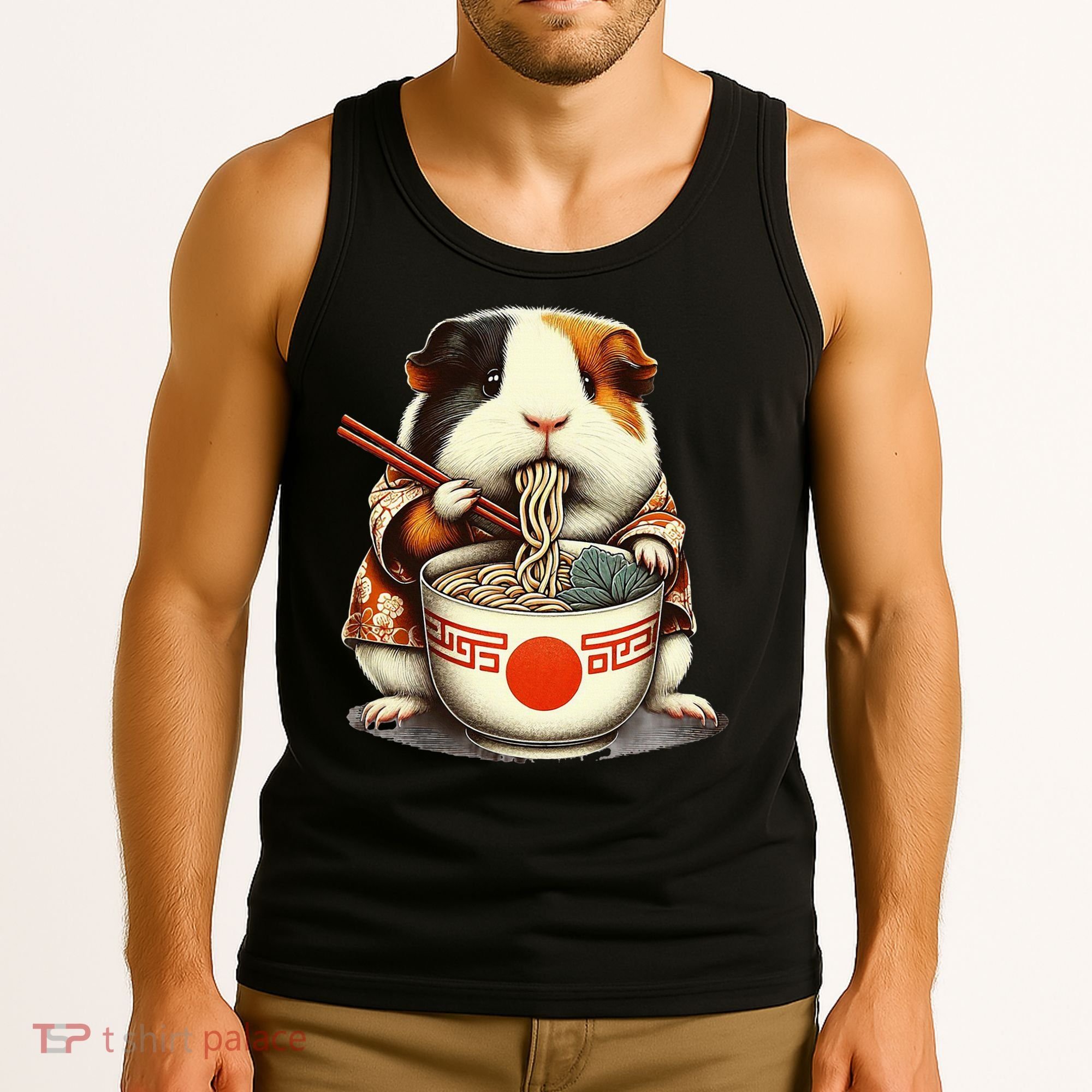 Guinea Pig Ramen Kawaii Neko Japanese Noodles Aesthetic Tank Top