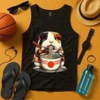 Guinea Pig Ramen Kawaii Neko Japanese Noodles Aesthetic Tank Top thumb 4