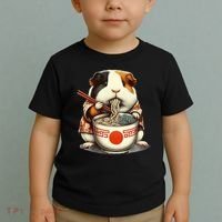 Guinea Pig Ramen Kawaii Neko Japanese Noodles Aesthetic Toddler T-Shirt thumb 2