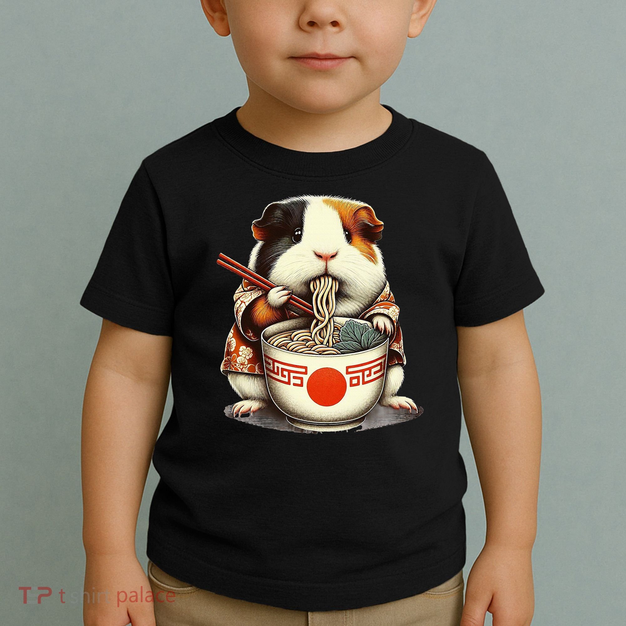 Guinea Pig Ramen Kawaii Neko Japanese Noodles Aesthetic Toddler T-Shirt