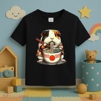 Guinea Pig Ramen Kawaii Neko Japanese Noodles Aesthetic Toddler T-Shirt thumb 3