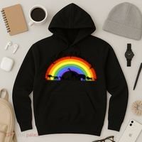 God's Promise Rainbow, Animals Of Noah's Ark Hoodie thumb 3