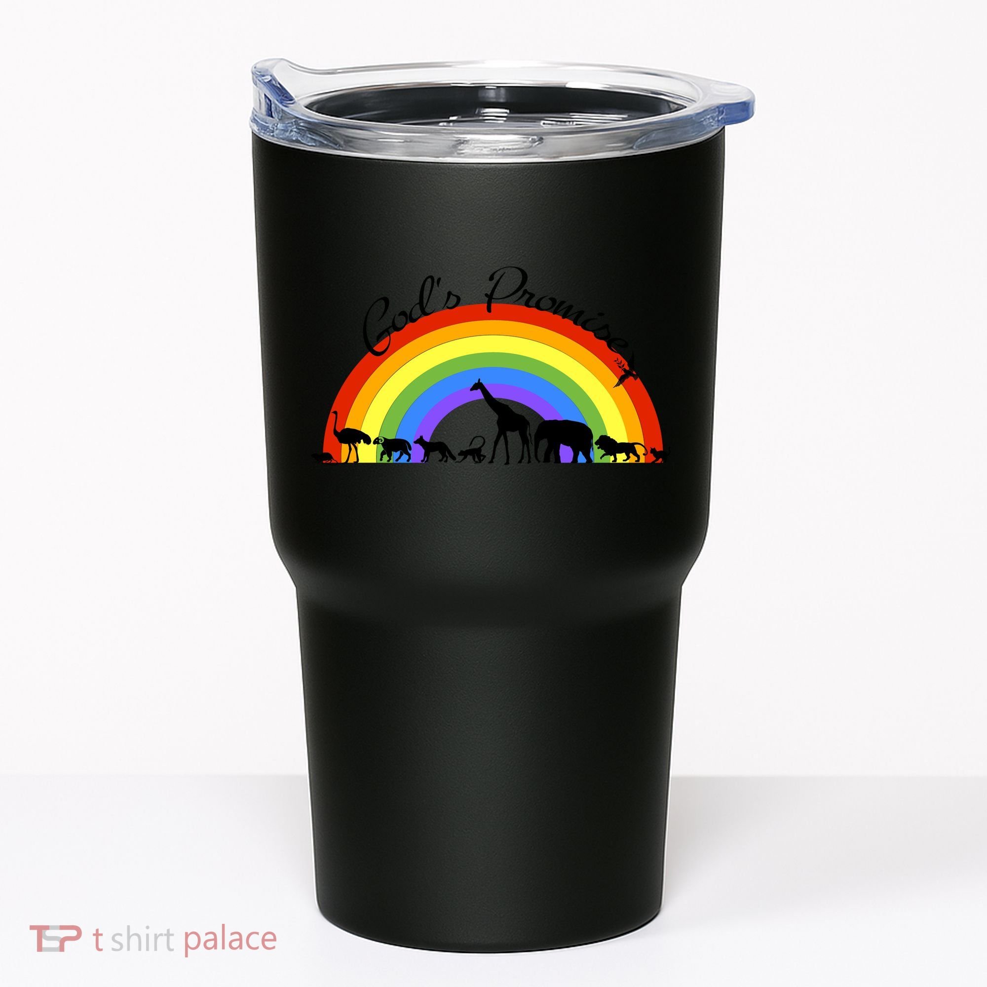 God's Promise Rainbow, Animals Of Noah's Ark Tumbler