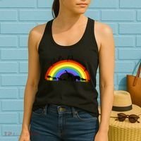 God's Promise Rainbow, Animals Of Noah's Ark Women's Tank Top thumb 2