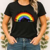 God's Promise Rainbow, Animals Of Noah's Ark Women's T-Shirt thumb 2