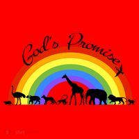 God's Promise Rainbow, Animals Of Noah's Ark Santa Hat thumb 1