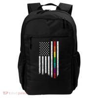 Thin Line Rainbow American Flag Backpack thumb 0