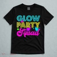 Glow Party Squad Halloween Costume Party Colorful T-Shirt thumb 5
