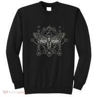 Goth Pagan Skull Occult Aesthetic Mystic Death Moth Sweatshirt thumb 0