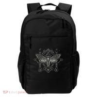 Goth Pagan Skull Occult Aesthetic Mystic Death Moth Backpack thumb 0