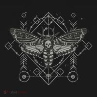 Goth Pagan Skull Occult Aesthetic Mystic Death Moth Women's Hoodie thumb 2