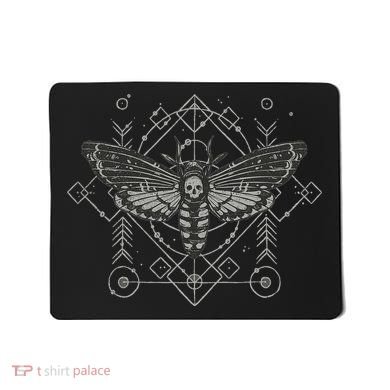 Goth Pagan Skull Occult Aesthetic Mystic Death Moth Mousepad