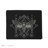 Goth Pagan Skull Occult Aesthetic Mystic Death Moth Mousepad thumb 0
