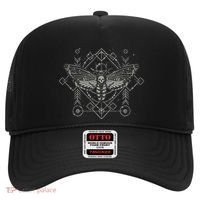 Goth Pagan Skull Occult Aesthetic Mystic Death Moth Hat thumb 0