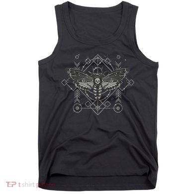 Goth Pagan Skull Occult Aesthetic Mystic Death Moth Tank Top