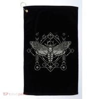 Goth Pagan Skull Occult Aesthetic Mystic Death Moth Golf Towel thumb 0