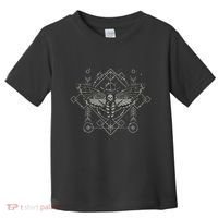Goth Pagan Skull Occult Aesthetic Mystic Death Moth Toddler T-Shirt thumb 0