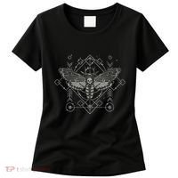 Goth Pagan Skull Occult Aesthetic Mystic Death Moth Women's T-Shirt thumb 0