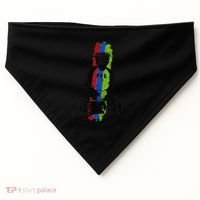 Good Pug Sitting Art USA-Made Doggie Bandana thumb 0