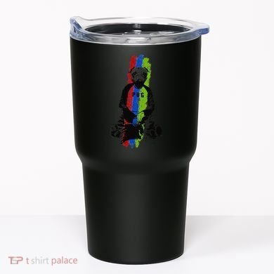 Good Pug Sitting Art Tumbler
