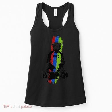 Good Pug Sitting Art Women's Tank Top