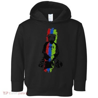 Good Pug Sitting Art Toddler Hoodie