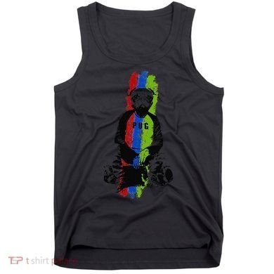 Good Pug Sitting Art Tank Top