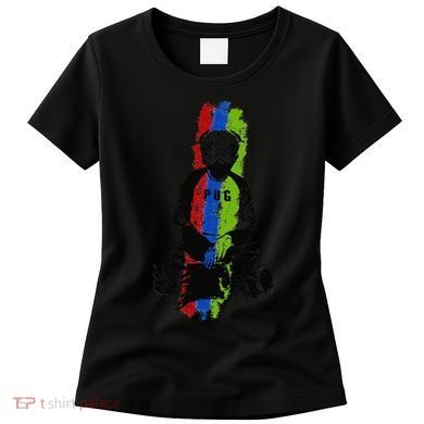 Good Pug Sitting Art Women's T-Shirt