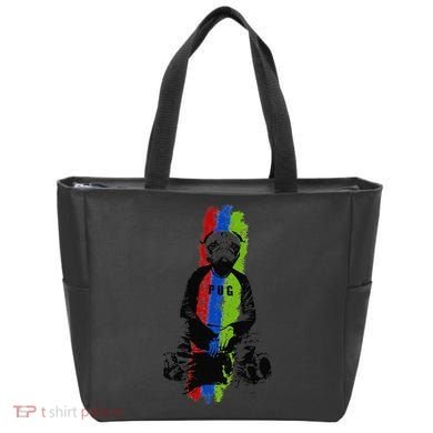 Good Pug Sitting Art Tote Bag