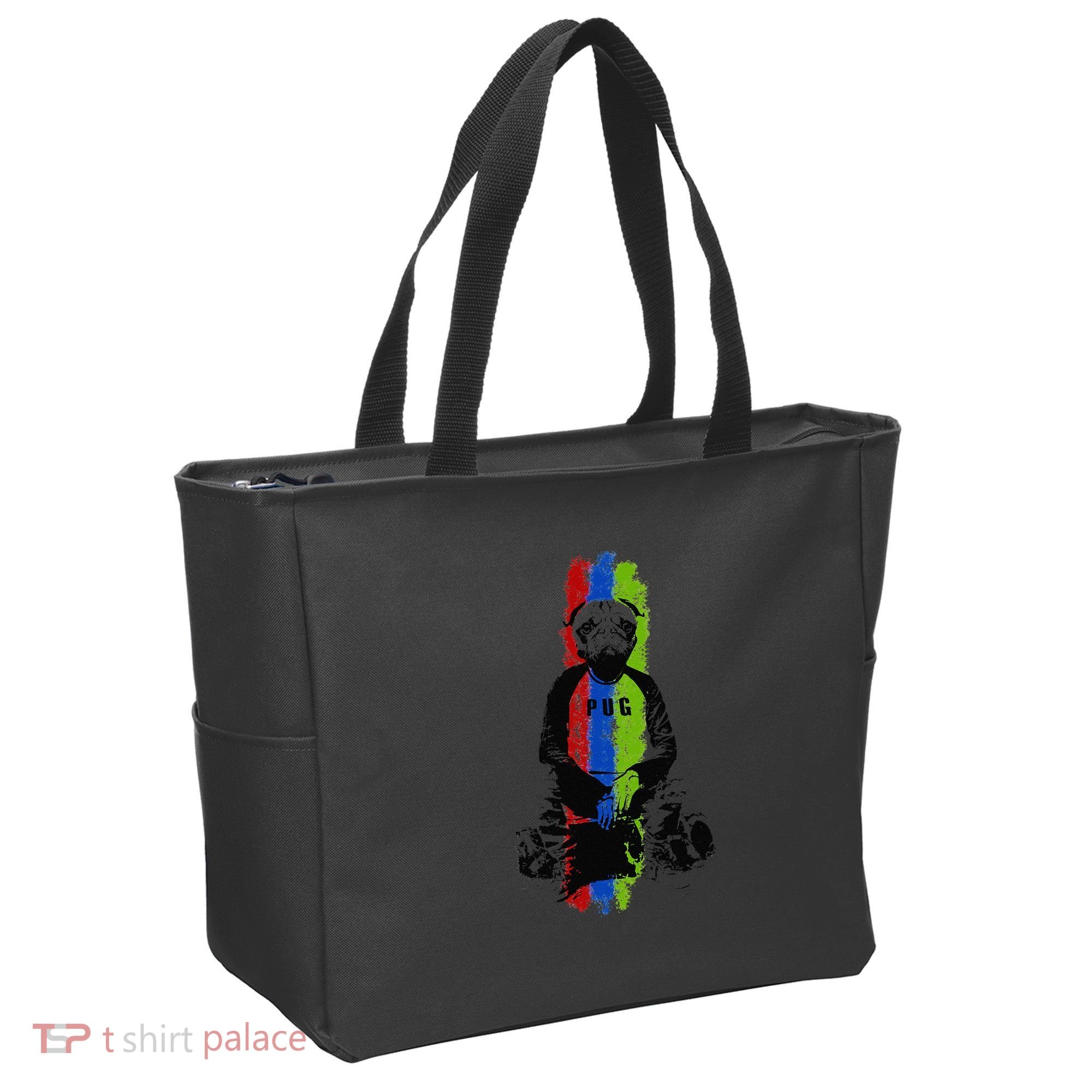 Good Pug Sitting Art Tote Bag