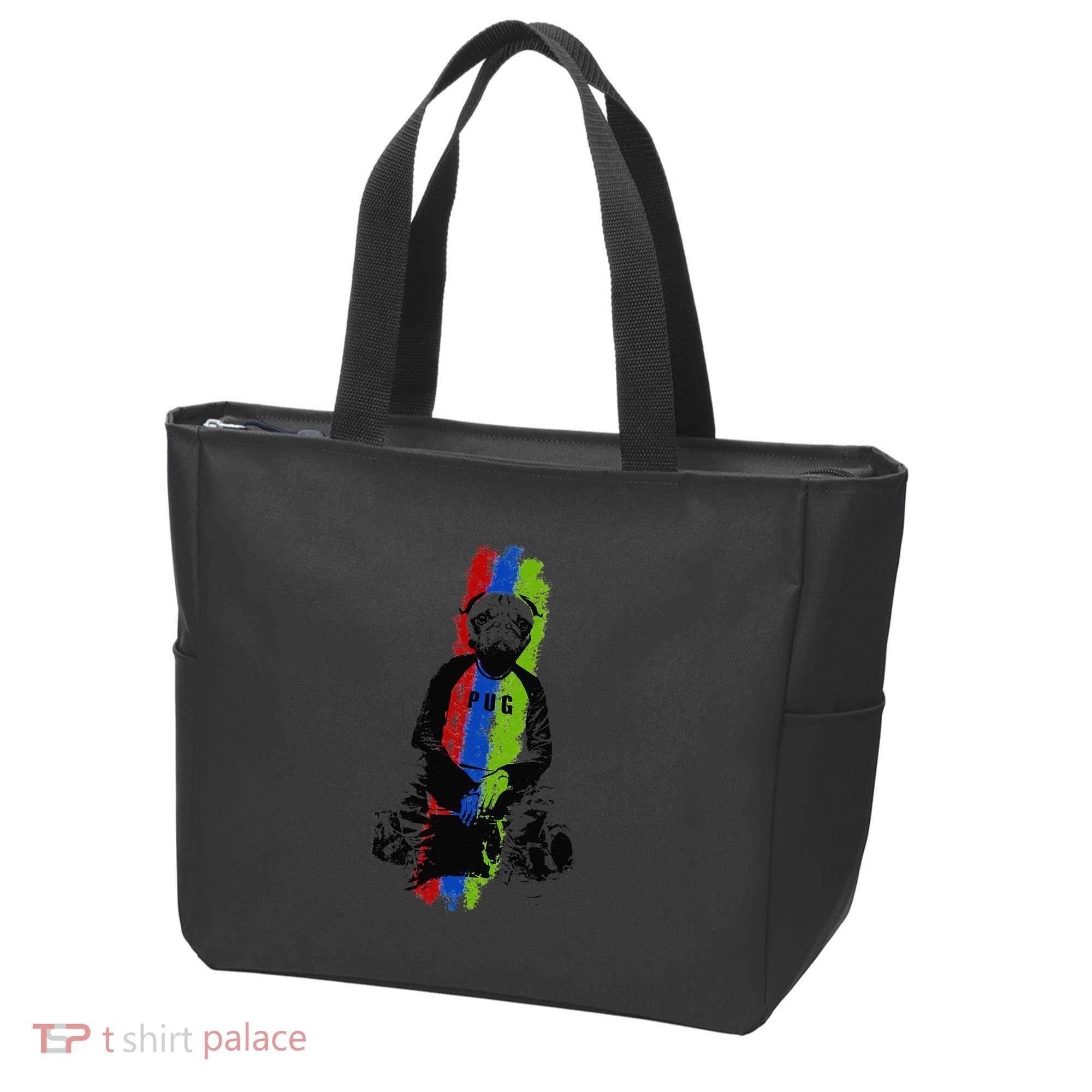 Good Pug Sitting Art Tote Bag