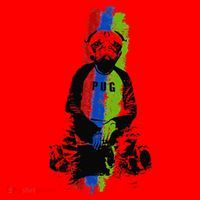 Good Pug Sitting Art Santa Hat thumb 1