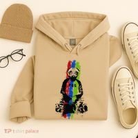 Good Pug Sitting Art Hoodie thumb 4