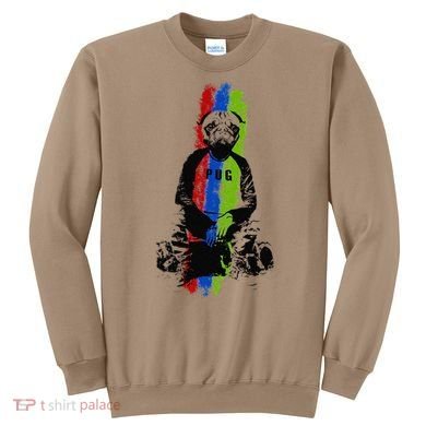 Good Pug Sitting Art Sweatshirt