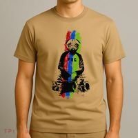 Good Pug Sitting Art T-Shirt thumb 3