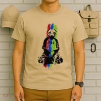 Good Pug Sitting Art T-Shirt thumb 6